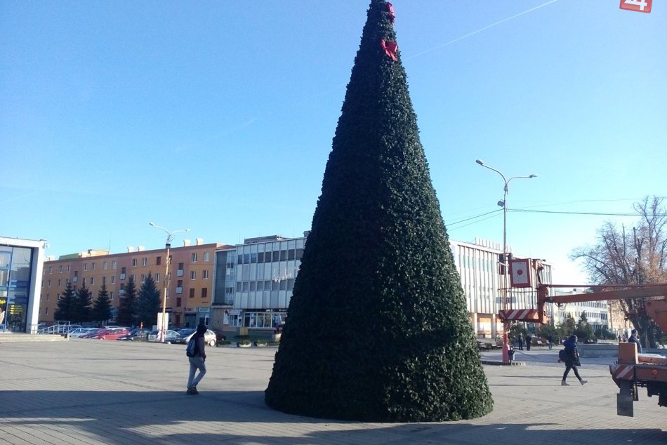 Toto je on: Na humenskom námestí už stojí nový vianočný stromček